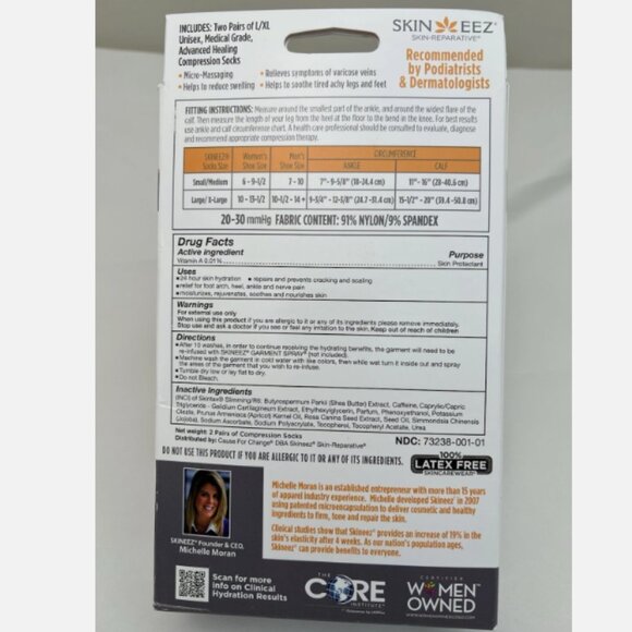 Skin Eez Skin Reparative Medical Healing Compression Socks Large - X Large - Picture 6 of 6